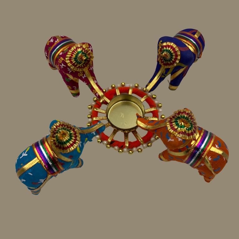 Four Elephant Light (Diya)