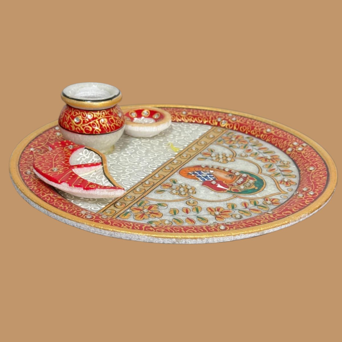 Puja Thali - Marble