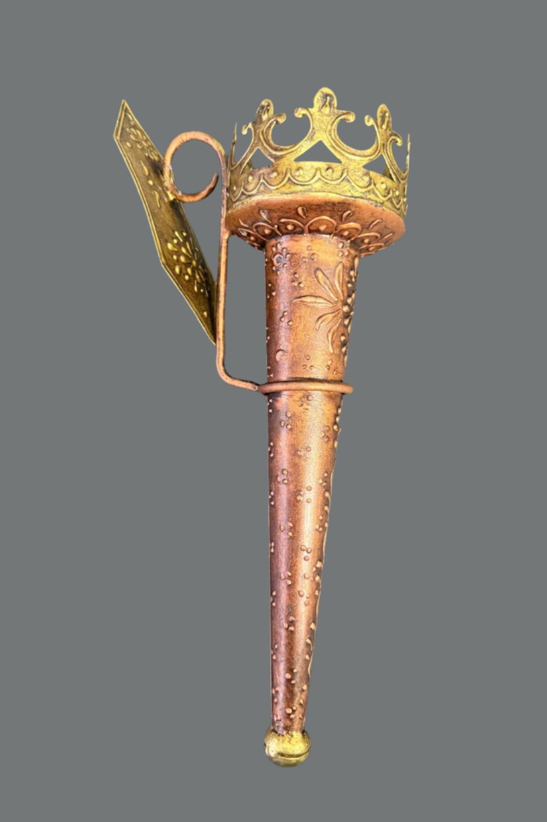Mashal Candle Stand - Golden