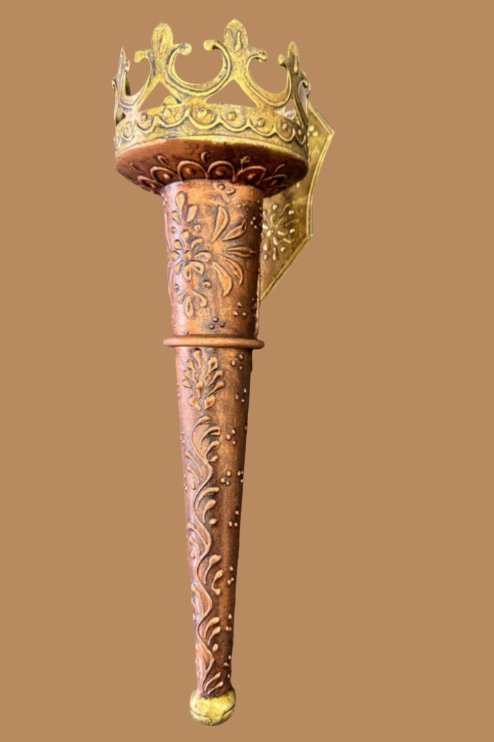 Mashal Candle Stand - Golden