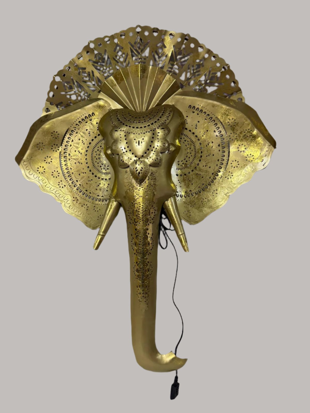 Ganesh - Golden with LED Light