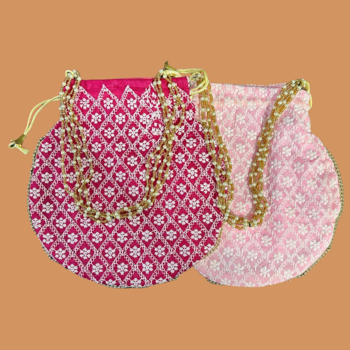 Pink Cotton Potli