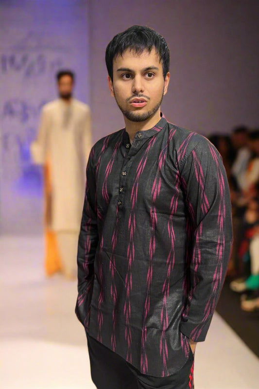 Black Purple Kurta