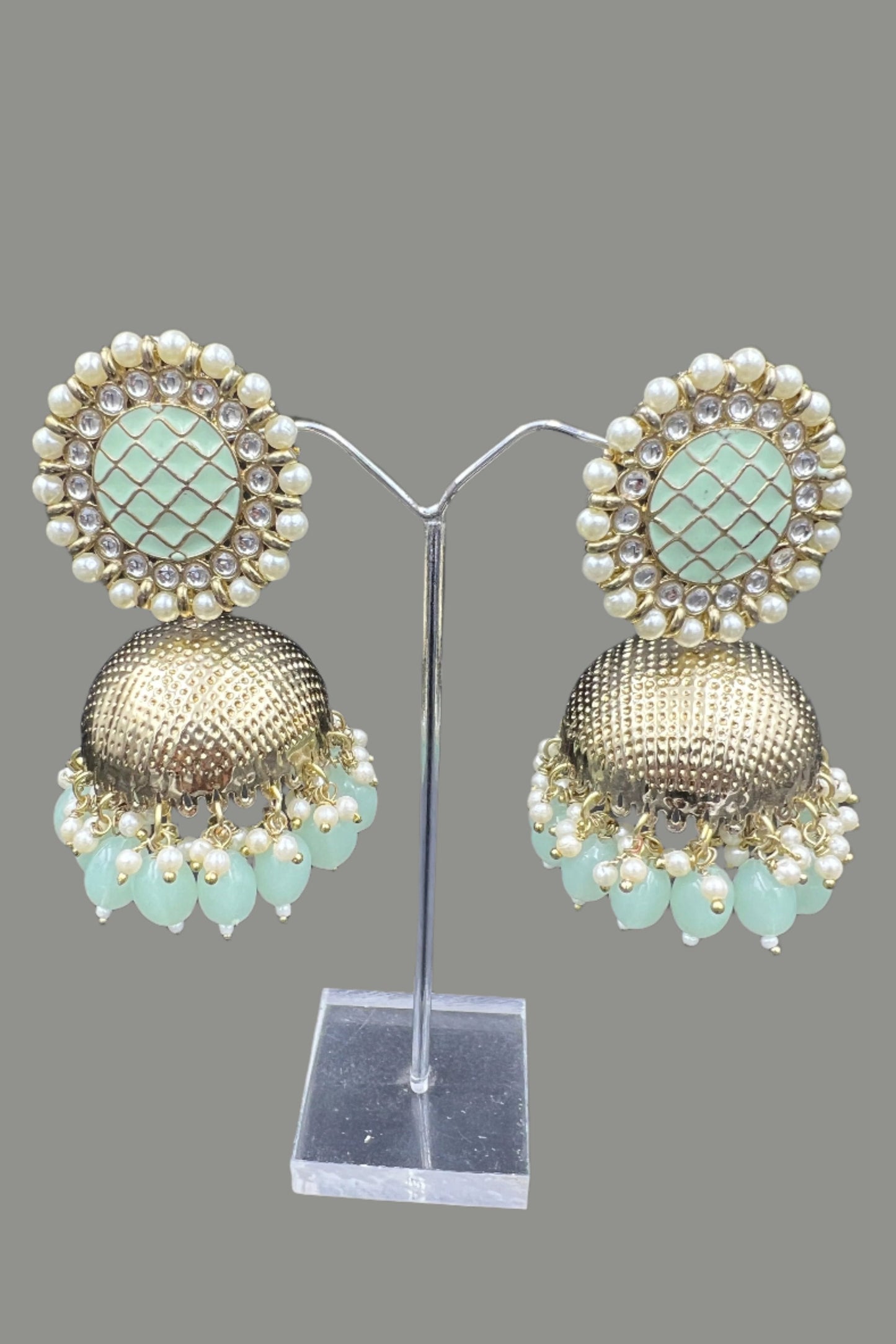 Green Gold Earrings