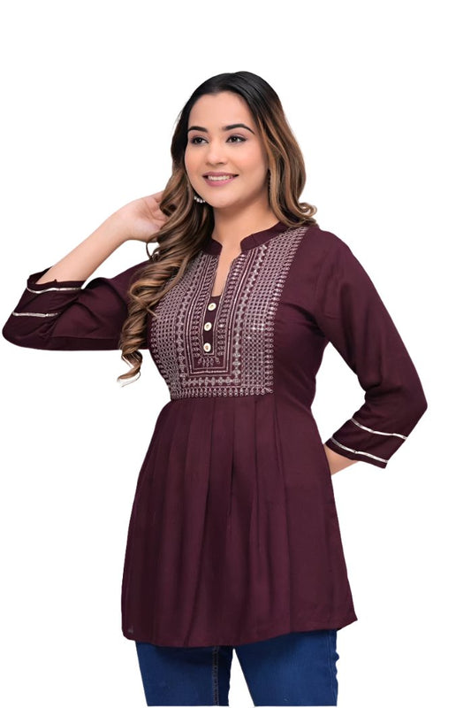 Mehroon Kurti