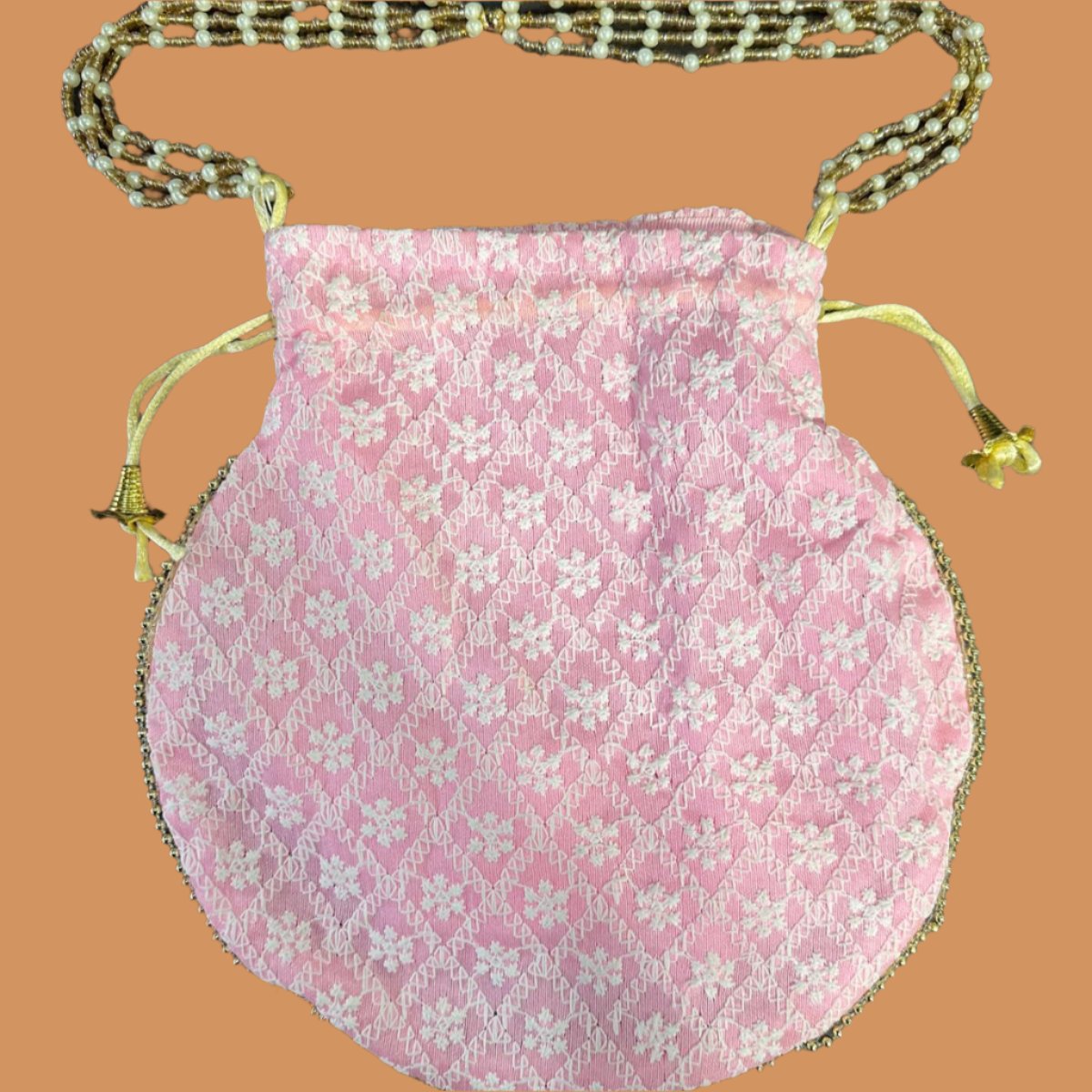 Pink Cotton Potli